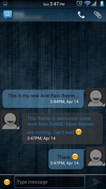 Acid Rain Blue CM11/AOKP Theme