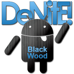 Black Wood Blue CM11 Theme 4.9.4.1