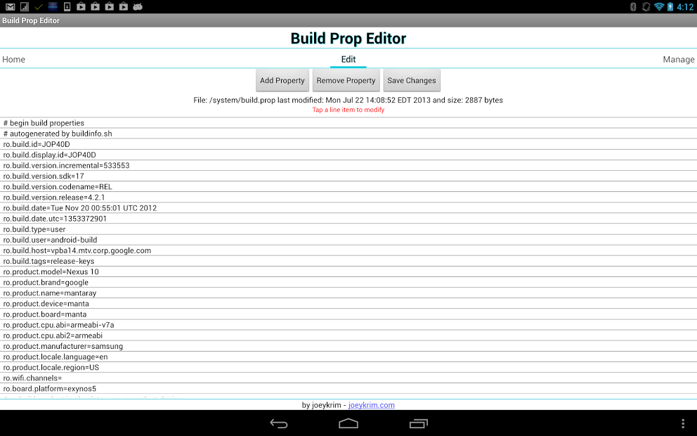 Build Prop Editor