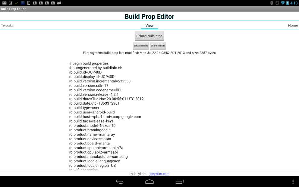 Build Prop Editor