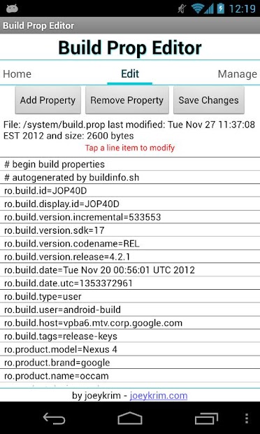 Build Prop Editor