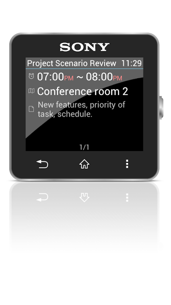 Calendar for SmartWatch 2