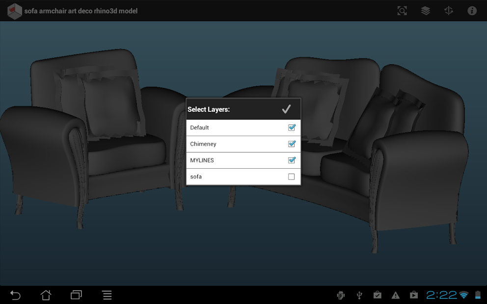 Droid Rhino - 3DM Model Viewer