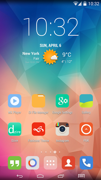 Dzire IOS 7 Theme Apex Nova GO