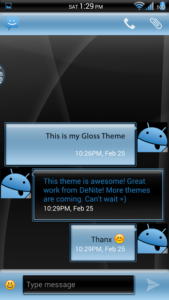 Gloss Blue CM11/AOKP Theme