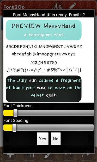 InstaFontMaker -Make TTF Fonts