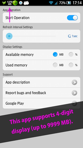 Memory Notification Pro