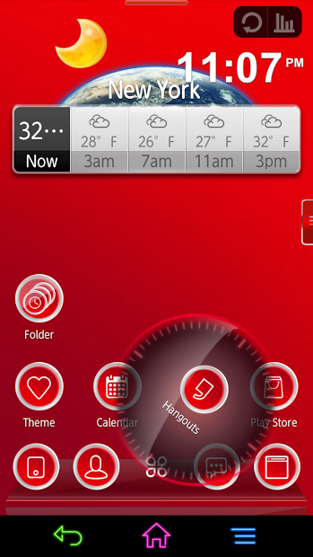 Next Launcher 3D Red Theme