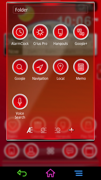 Next Launcher 3D Red Theme