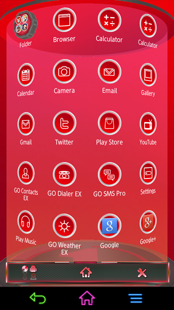 Next Launcher 3D Red Theme