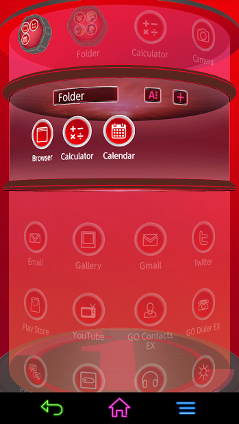 Next Launcher 3D Red Theme