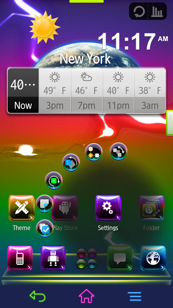 Next Launcher Aurora 3D Theme