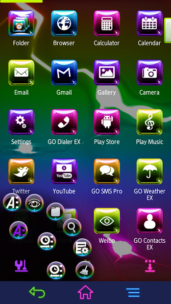 Next Launcher Aurora 3D Theme