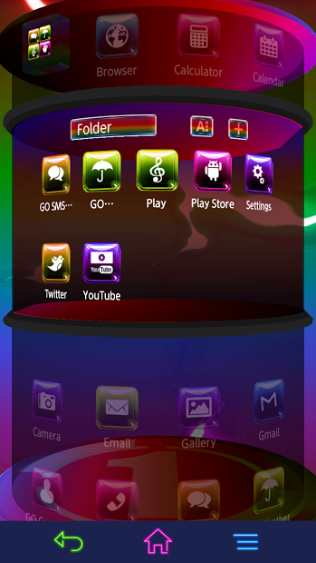 Next Launcher Aurora 3D Theme