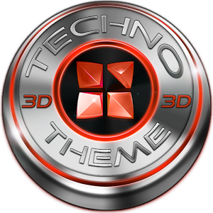 Next Launcher Theme Techno Red 1.0