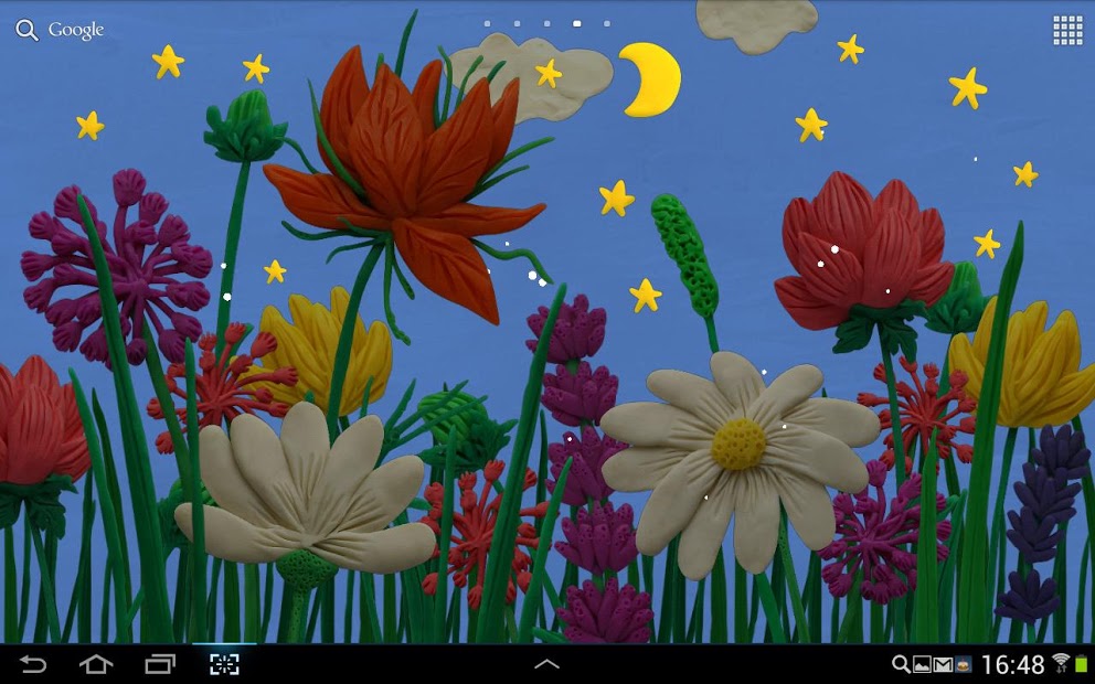 Plasticine Spring flowers LWP