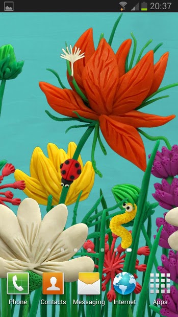 Plasticine Spring flowers LWP