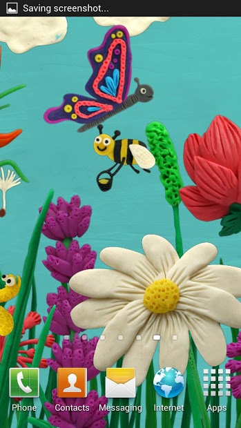 Plasticine Spring flowers LWP