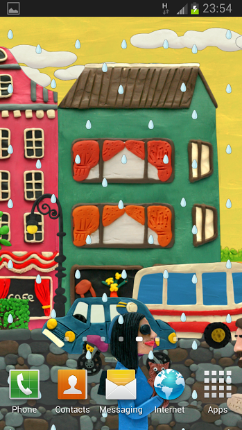 Plasticine town Live wallpaper