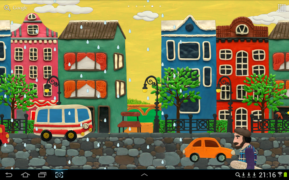 Plasticine town Live wallpaper