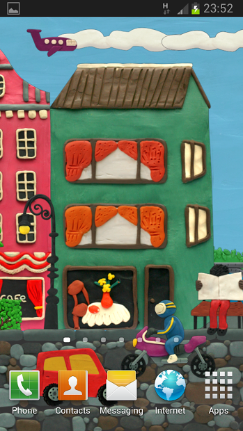 Plasticine town Live wallpaper