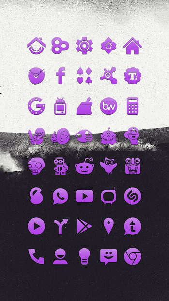 Purple Go Apex Nova Icon Theme