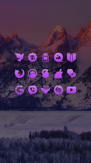 Purple Go Apex Nova Icon Theme