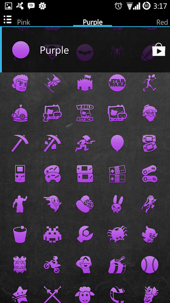 Purple Go Apex Nova Icon Theme