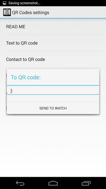 QR Codes for Smartwatch 2