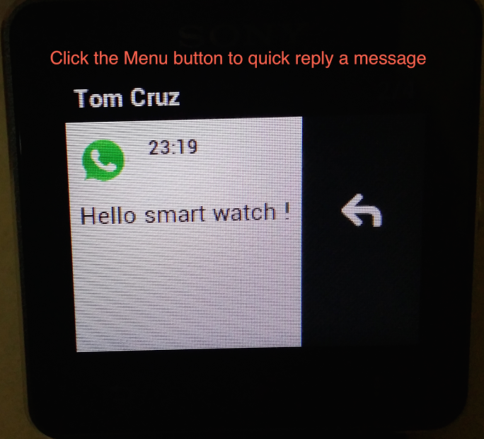 Quick Reply for SmartWatch 2