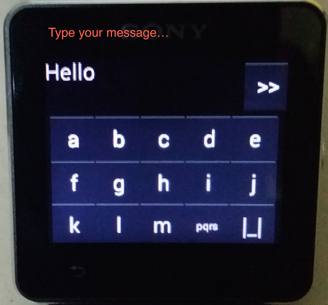 Quick Reply for SmartWatch 2