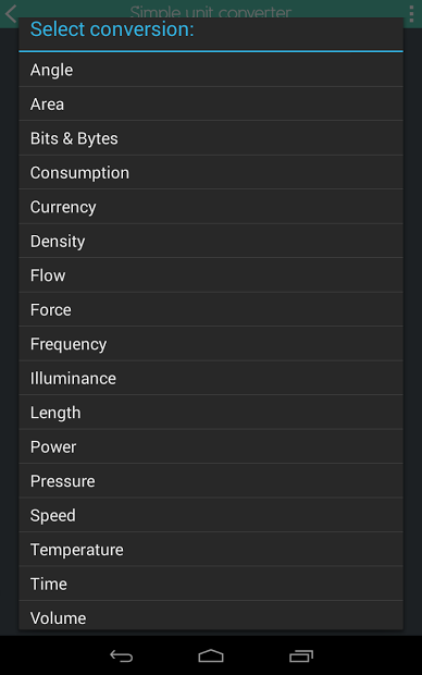 Simple Unit Converter