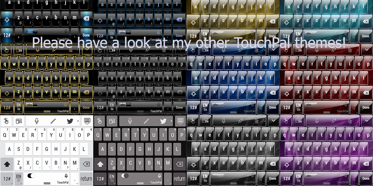 TouchPal Flat UI White Theme