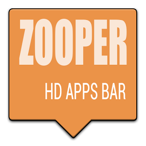 Zooper HD Apps Bar