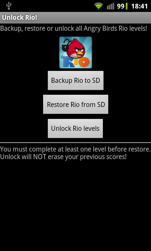 Unlock Angry Birds Rio