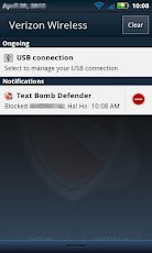 Text Bomb Defender