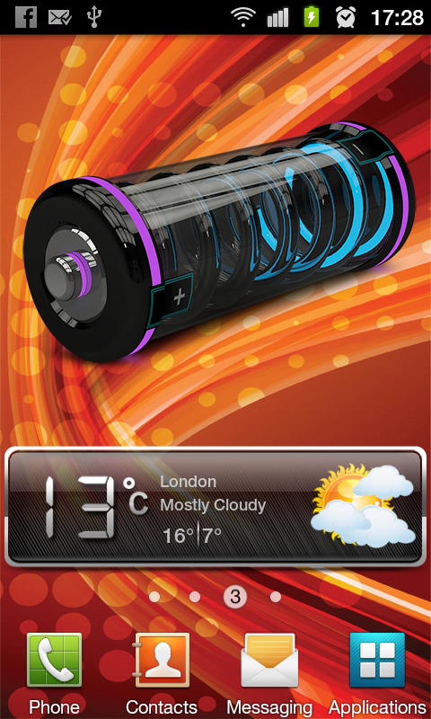 3D Design Battery Widget R3