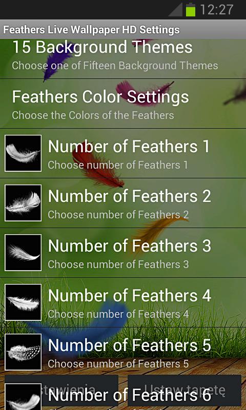 Feather Live Wallpaper HD Full