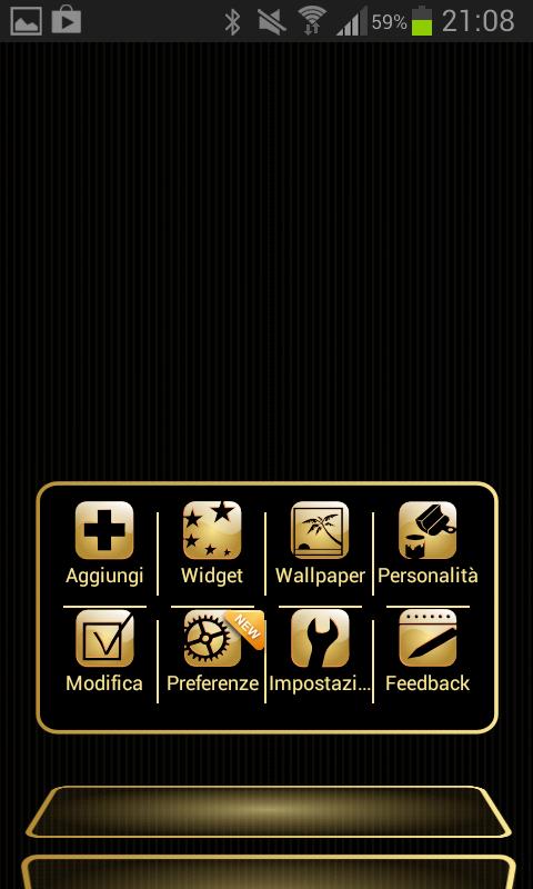 NEXT Launcher My Gold Theme