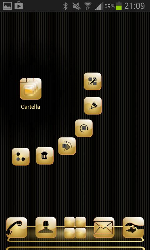 NEXT Launcher My Gold Theme