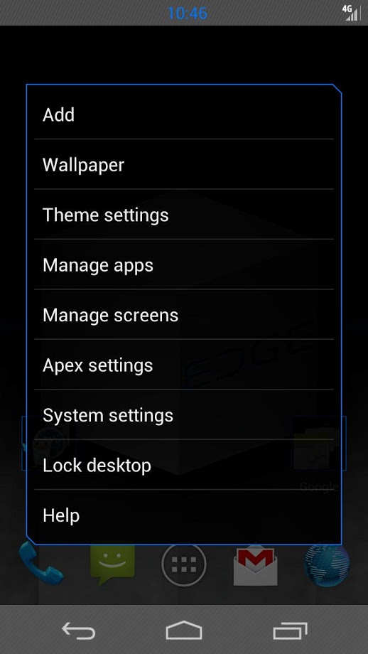 CM10 / CM9 Theme BLUE EDGE