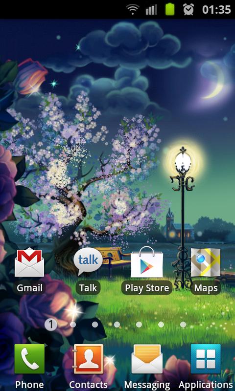 Night Garden Live Wallpaper