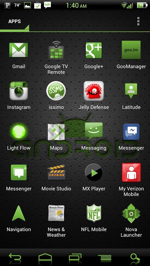 NateModz Green CM10 Theme