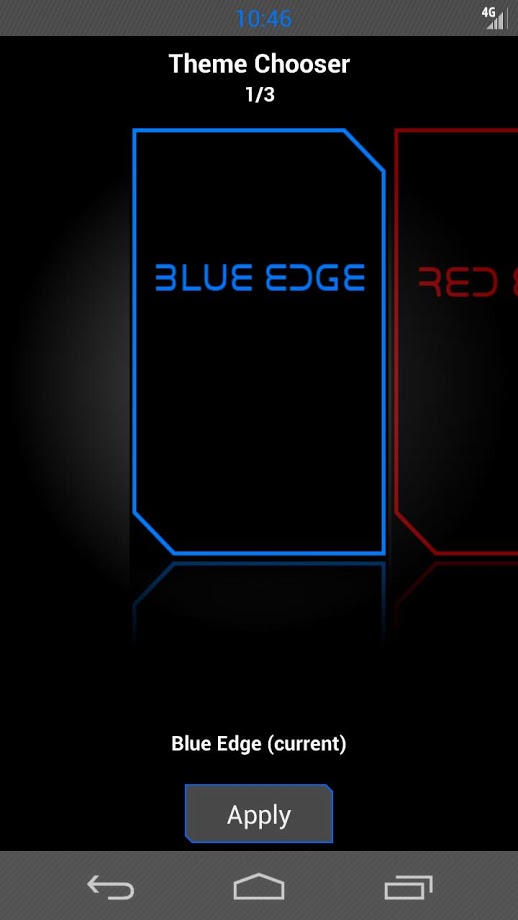 CM10 / CM9 Theme BLUE EDGE