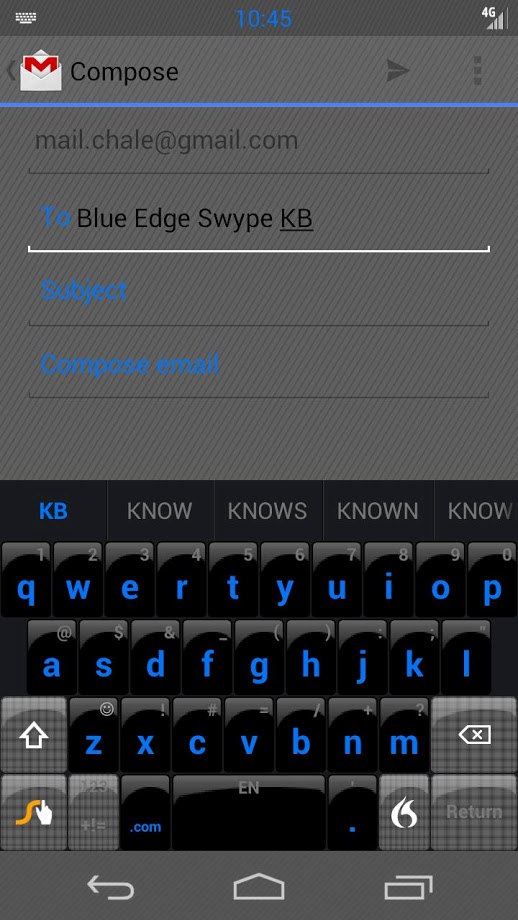 CM10 / CM9 Theme BLUE EDGE