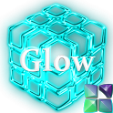 Next Launcher Theme Glow Cyan 1.0