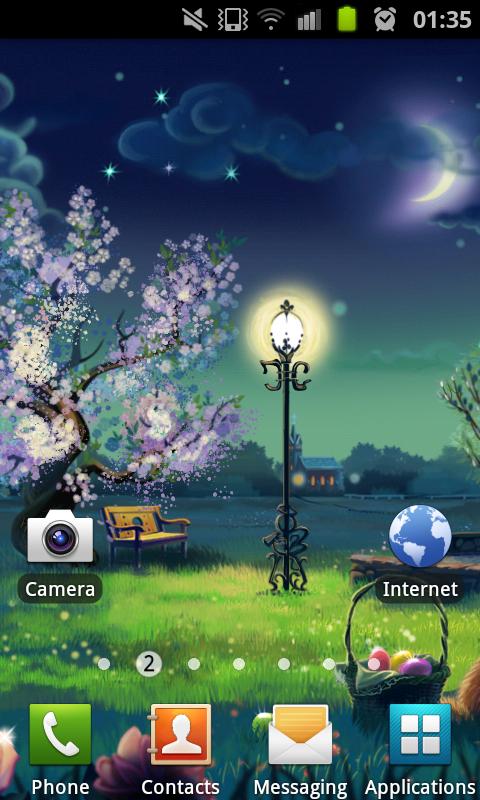 Night Garden Live Wallpaper