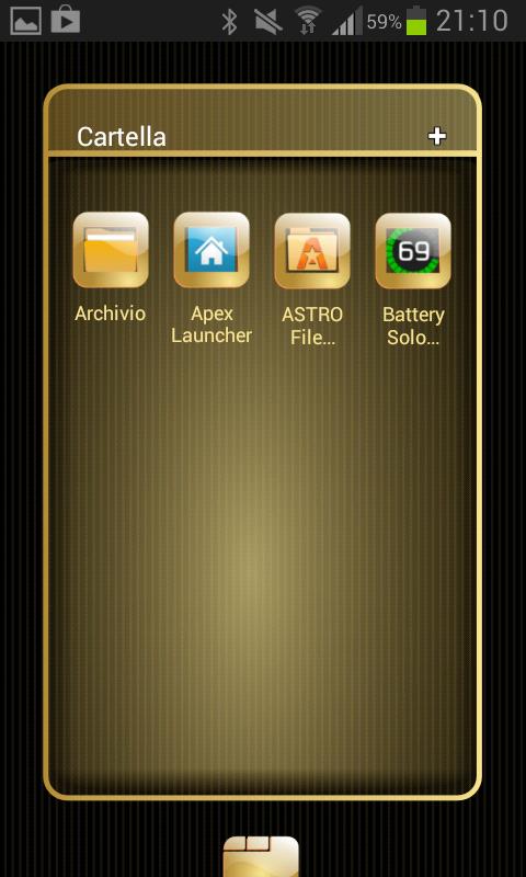 NEXT Launcher My Gold Theme