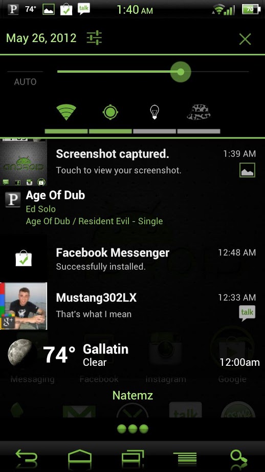 NateModz Green CM10 Theme