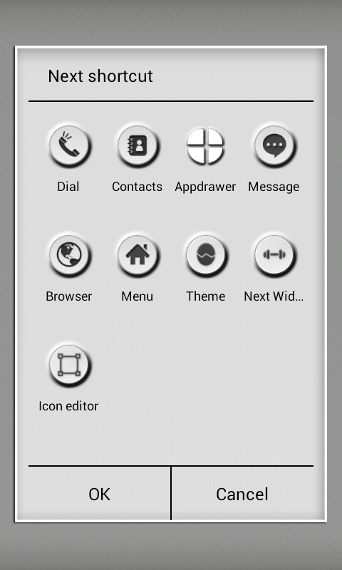 NEXT Launcher Minimal Buttons